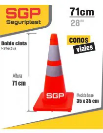 CONOS VIALES DE 71 CENTIMETROS