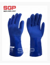 GUANTES DE PVC AZUL